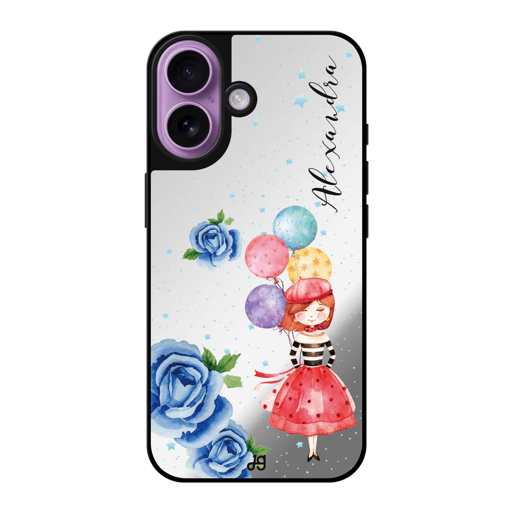 Reflective iPhone 16 Mirror Case –Thumbeina Design