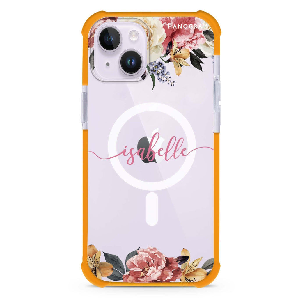 Art of Classic Floral iPhone 15 Plus MagSafe Compatible Ultra Shockproof Case
