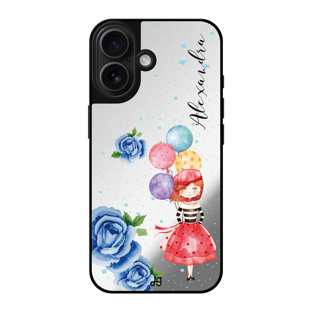 Reflective iPhone 16 Mirror Case –Thumbeina Design