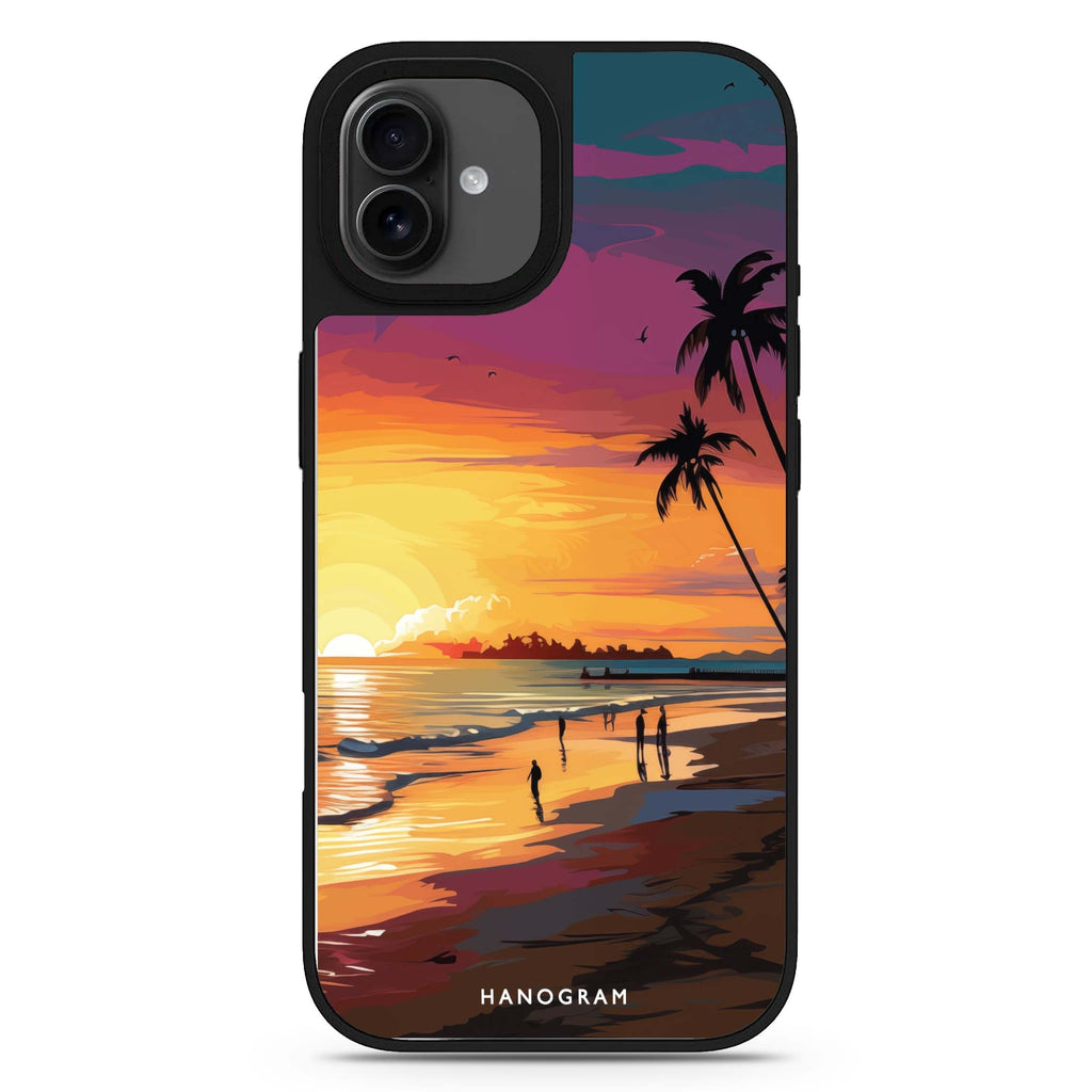 Sunset Glow iPhone 17 mirror case