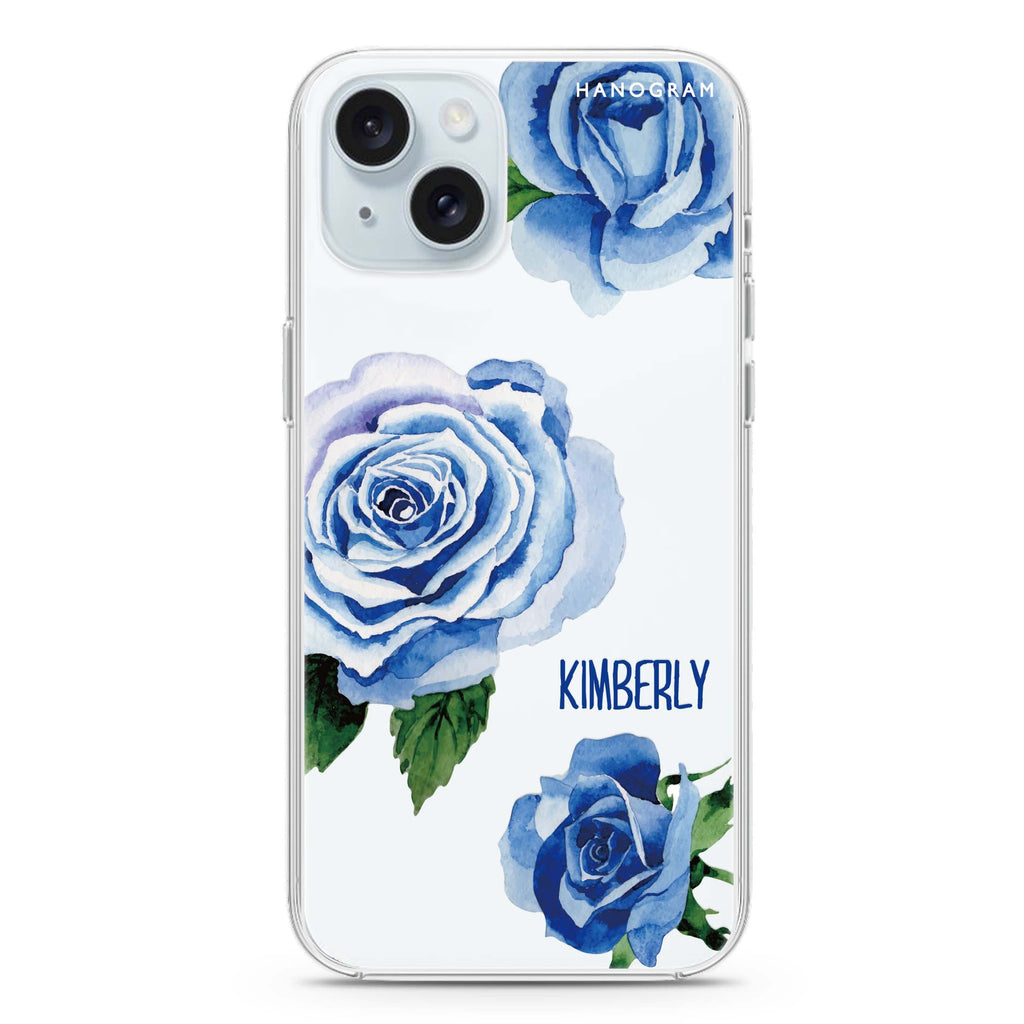 Blue Rose iPhone Ultra Clear Case