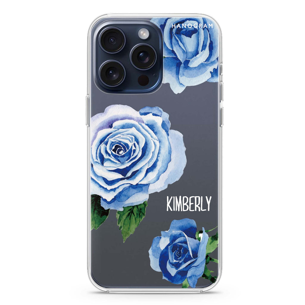 Blue Rose iPhone Ultra Clear Case