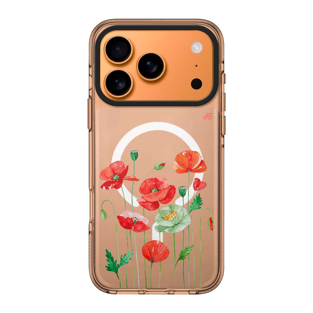 Poppy Stem Ballet iPhone 17 Pro Max Ultra Clear Case - Image 1