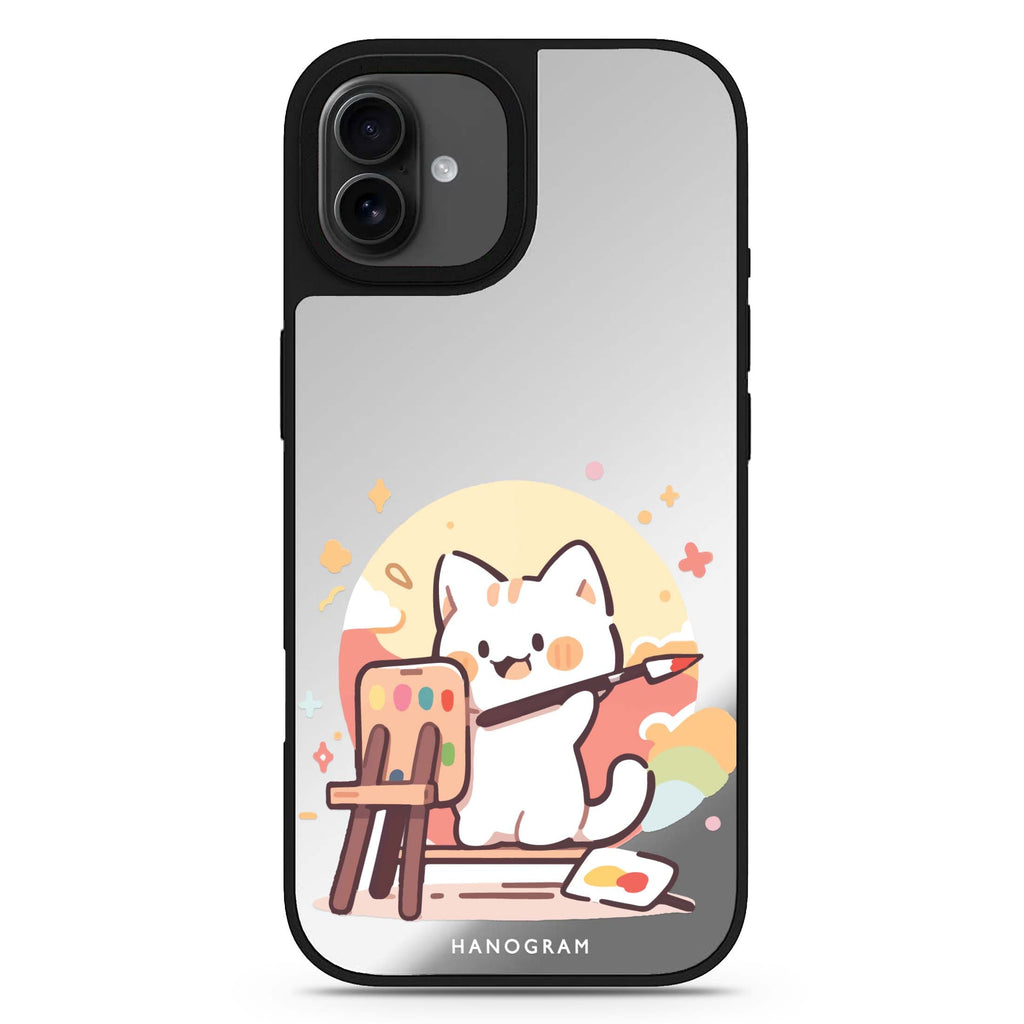 Feline Masterwork iPhone 17 mirror case