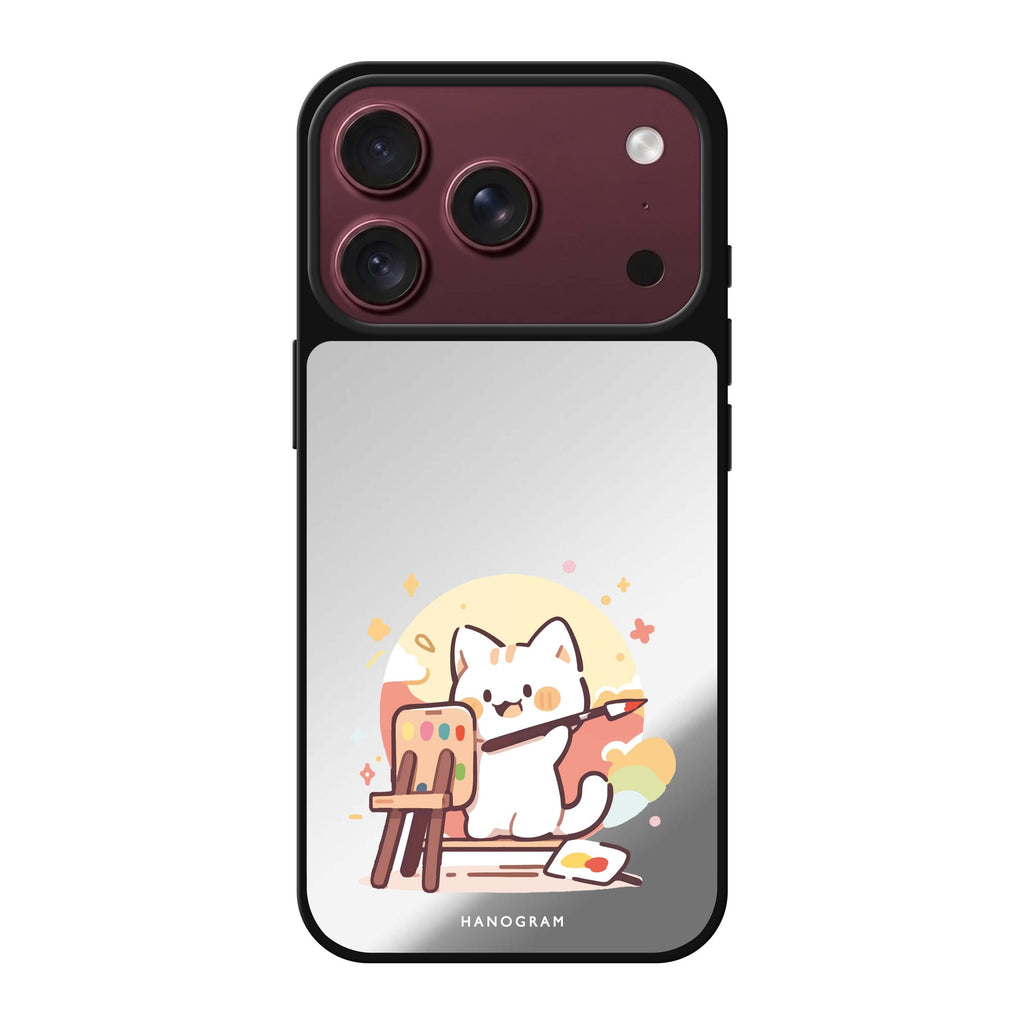 Feline Masterwork cat animal iPhone 18 Pro Max mirror case