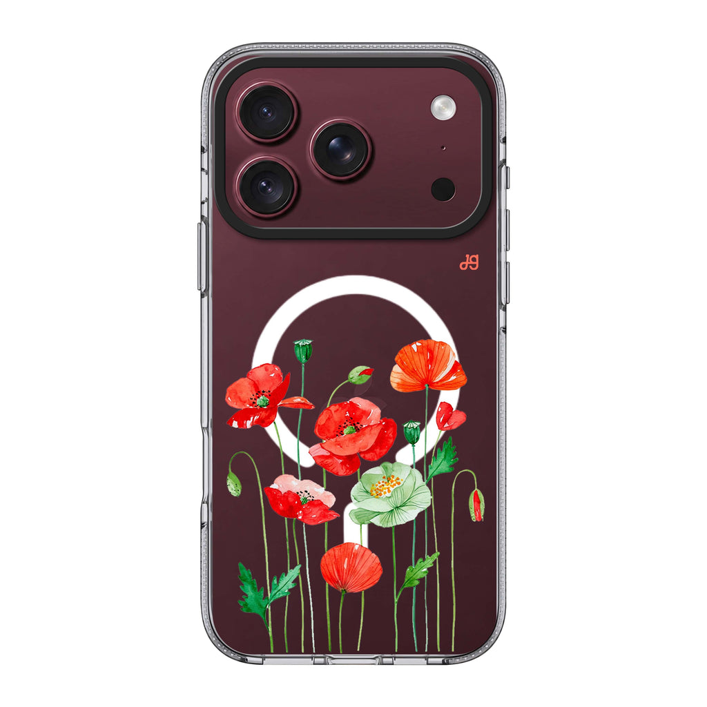 Poppy Stem Ballet iPhone 18 Pro Max Ultra Clear Case - Image 1