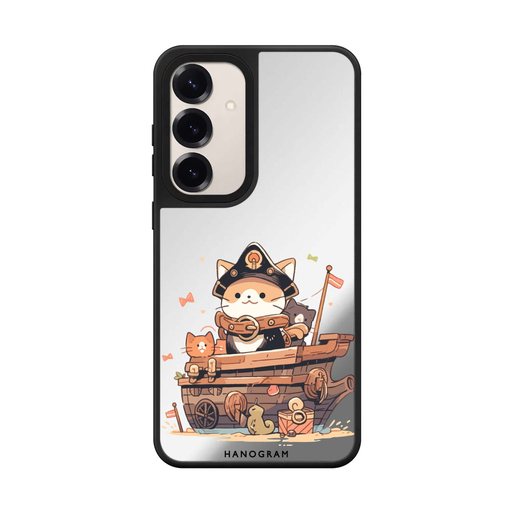 Buccaneer Kitty Samsung Galaxy mirror case front view