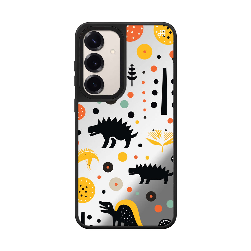 Cuddly Rex Samsung Galaxy mirror case front view