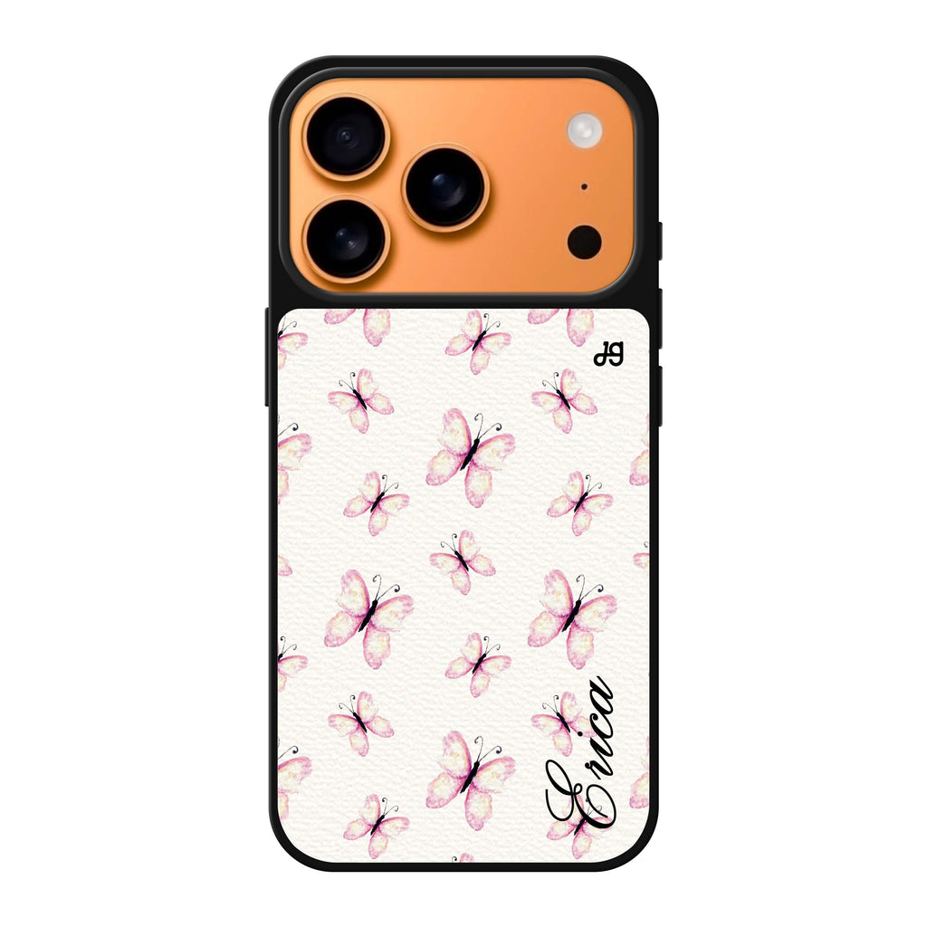 Vintage Butterfly personalized name butterfly animal vintage iPhone 17 Pro Max mirror case