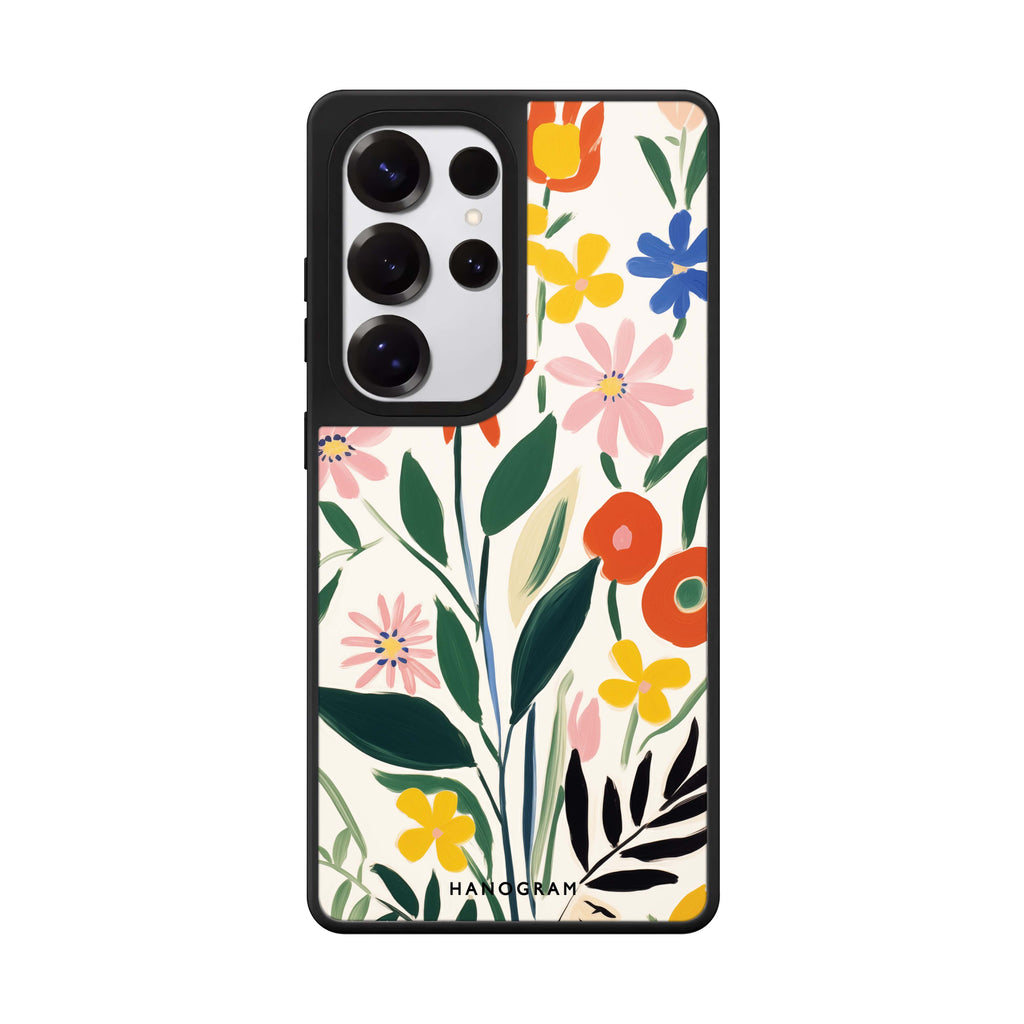 Floral Impressions Samsung Galaxy S25 S24 S23 Ultra mirror case, front view