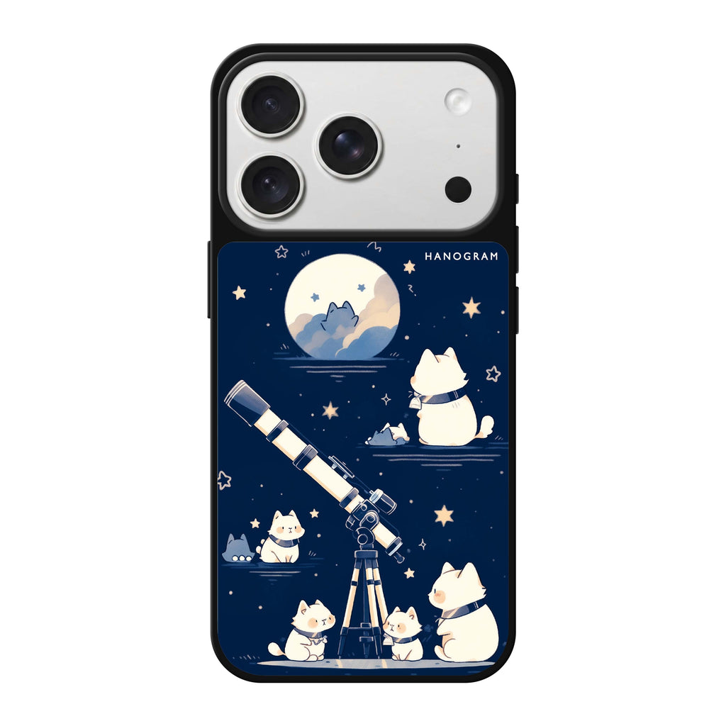 Stargazer Purr cat star animal celestial iPhone 18 Pro Max mirror case