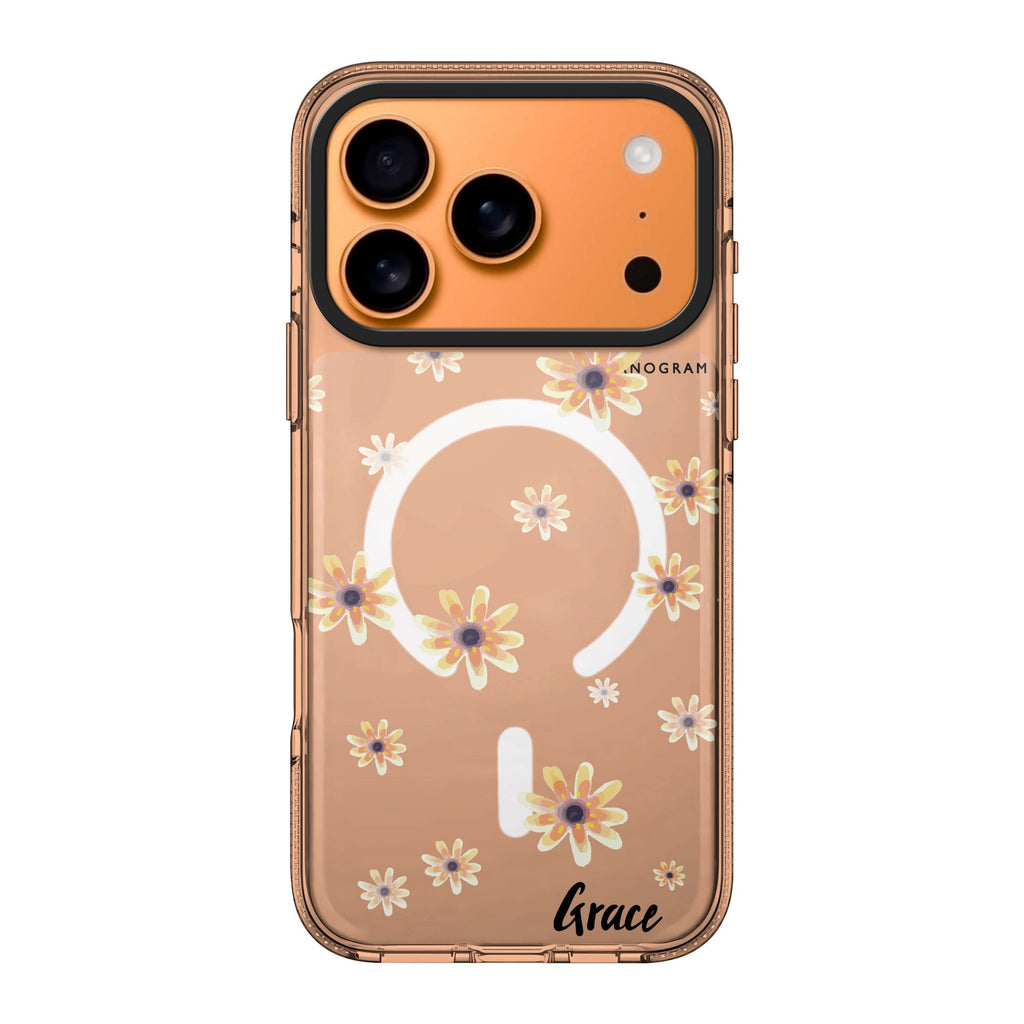 Faceflower personalized name flower floral iPhone 17 Pro Max ultra clear case