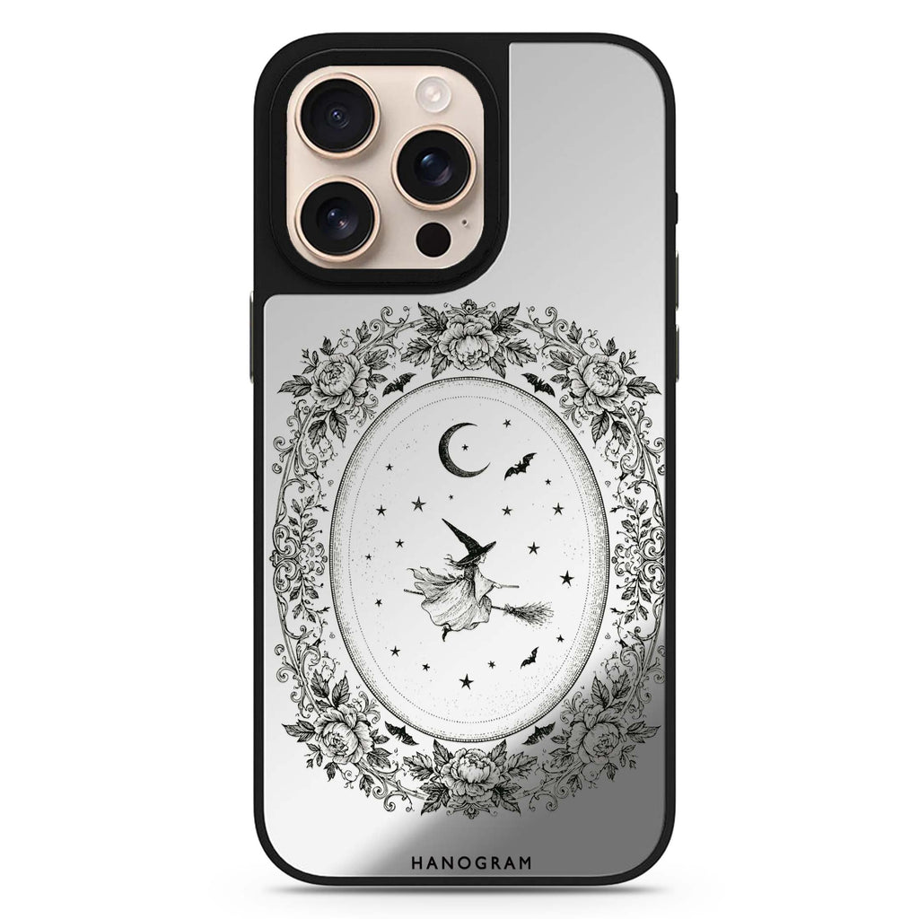 Witch in the Rose Cameo iPhone Mirror Case – design view 1