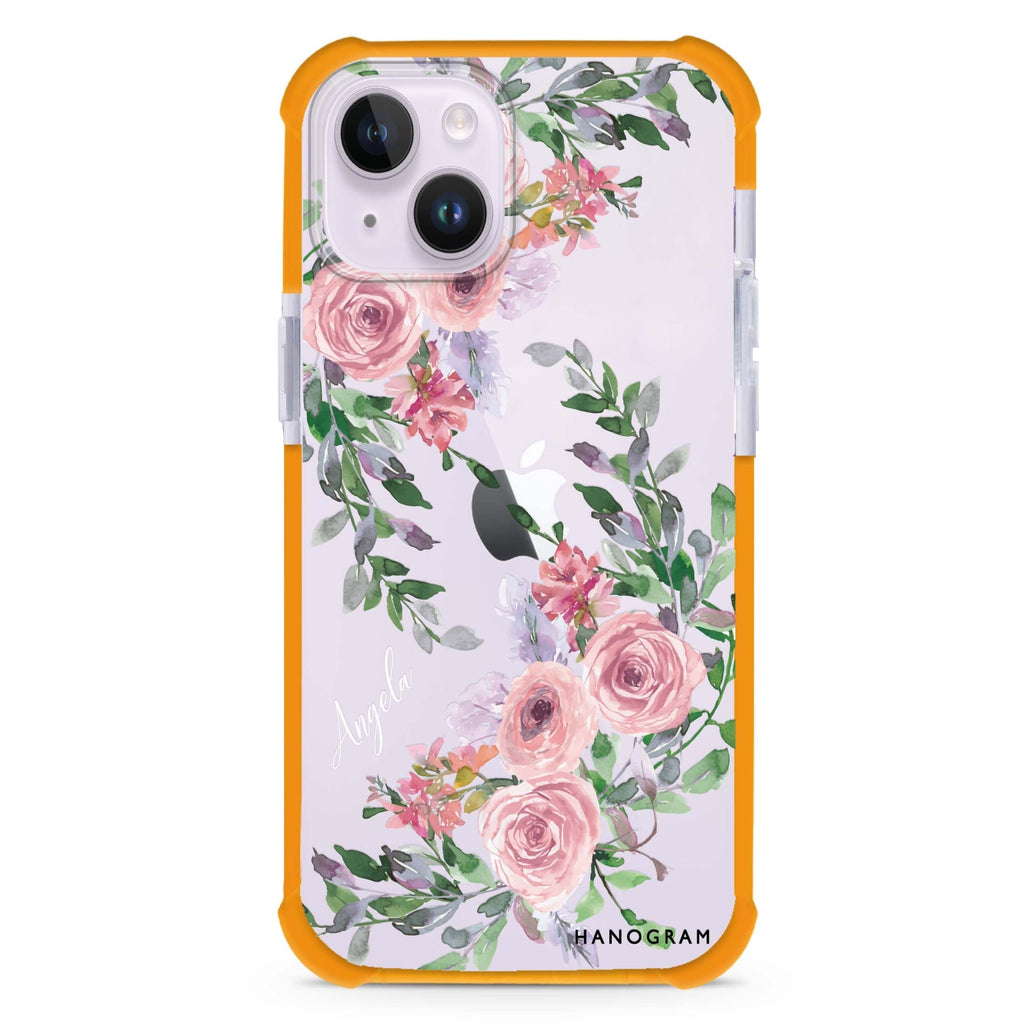 Lucy Watercolor Rose iPhone 15 Plus Ultra Shockproof Case