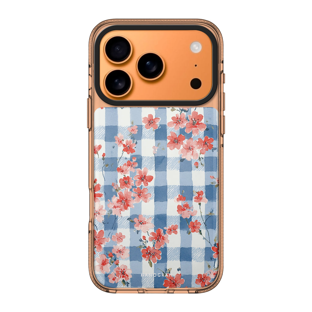 Gingham Bloom flower floral spring iPhone 17 Pro Max ultra clear case