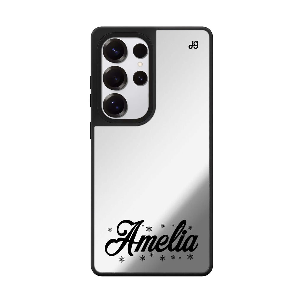 Festive Lettering Mirror Case
