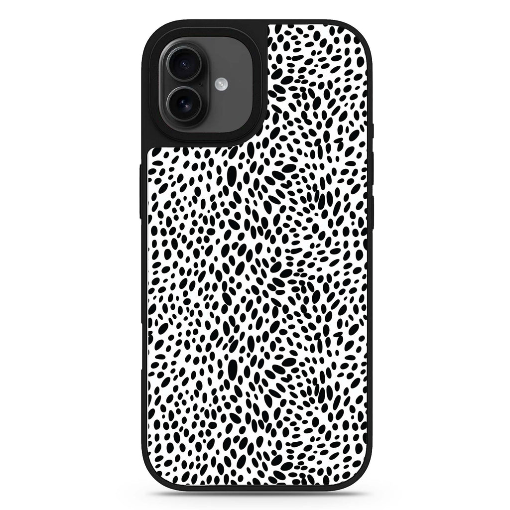 Spotted Elegance iPhone 17 mirror case