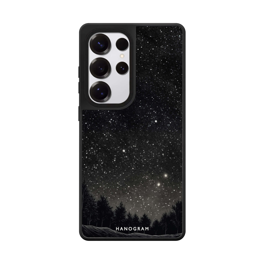 Galactic Gleam Samsung Galaxy S25 S24 S23 Ultra mirror case, front view