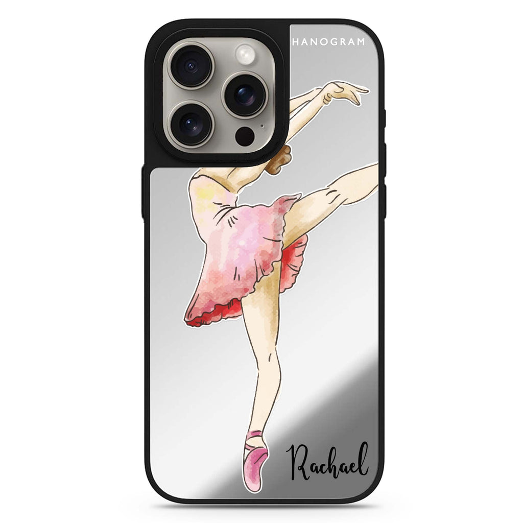 Ballet Girl personalized name MagSafe mirror case for iPhone 16/15/14 Pro Max and Pro, main view