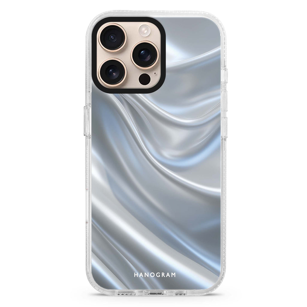 Silver Silk iPhone Ultra Clear Case