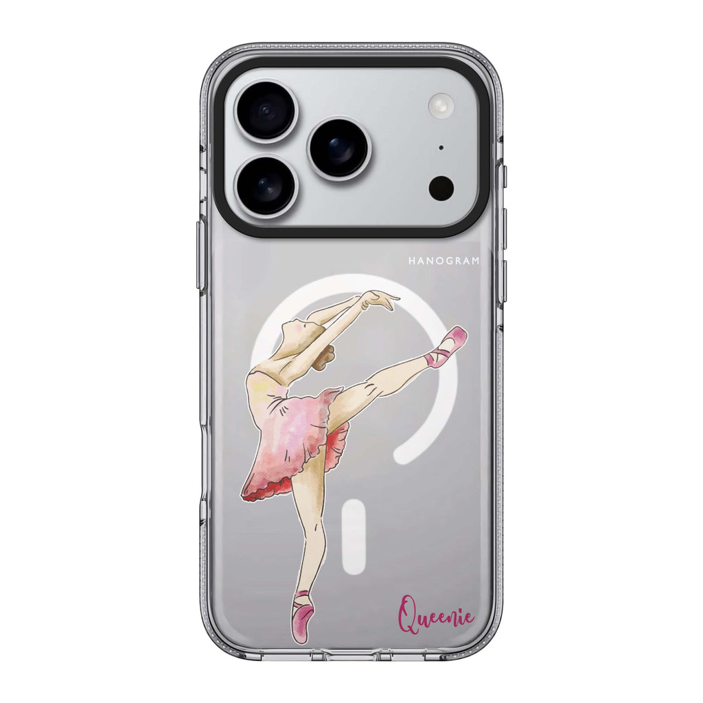 Ballet Girl personalized name portrait iPhone 17 Pro Max ultra clear case