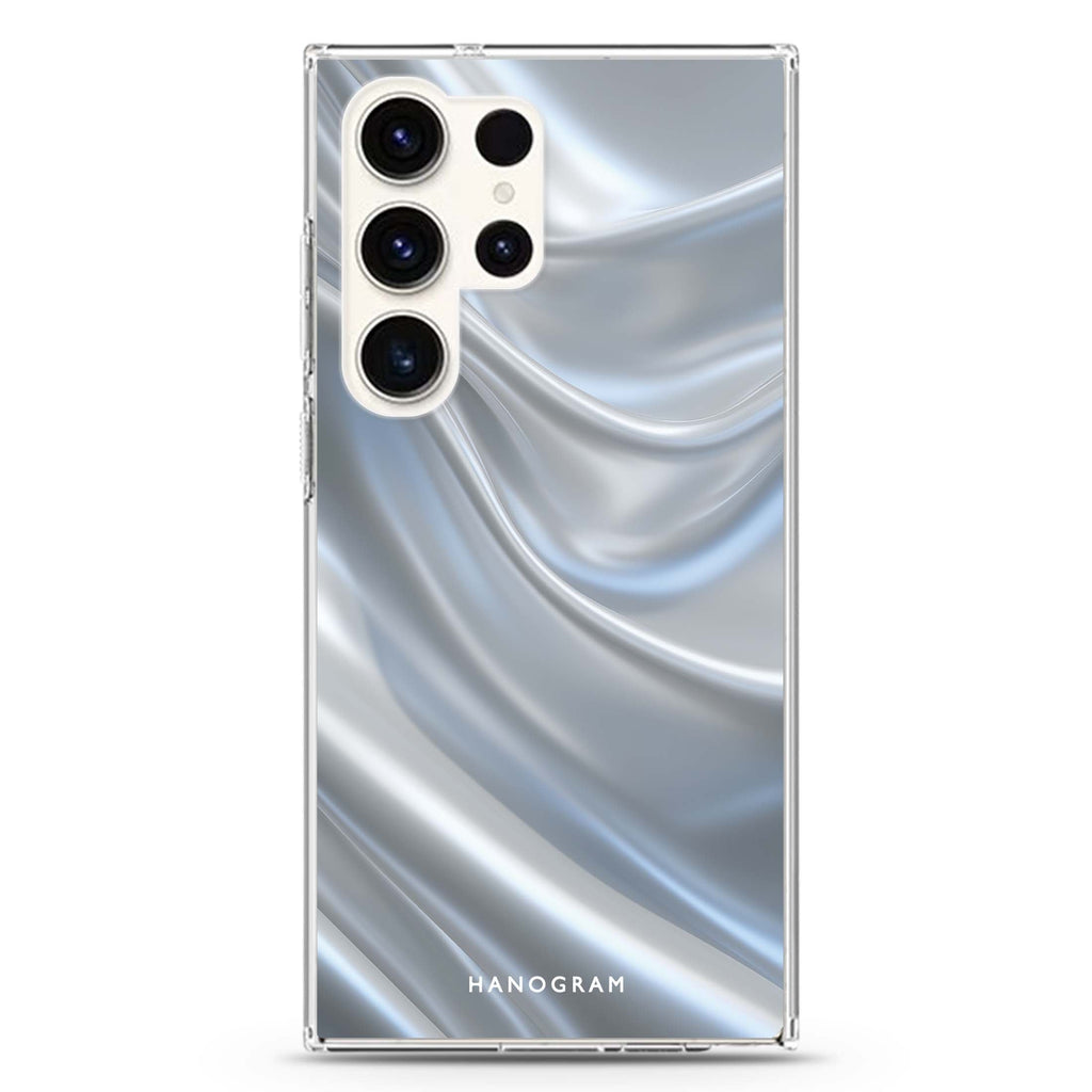 Silver Silk Samsung Galaxy S26/S25/S24/S23/S22 Ultra ultra clear case, transparent design, main view