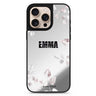 Life Simple Floral personalized name floral design iPhone 16/15/14 Pro Max & Pro mirror case
