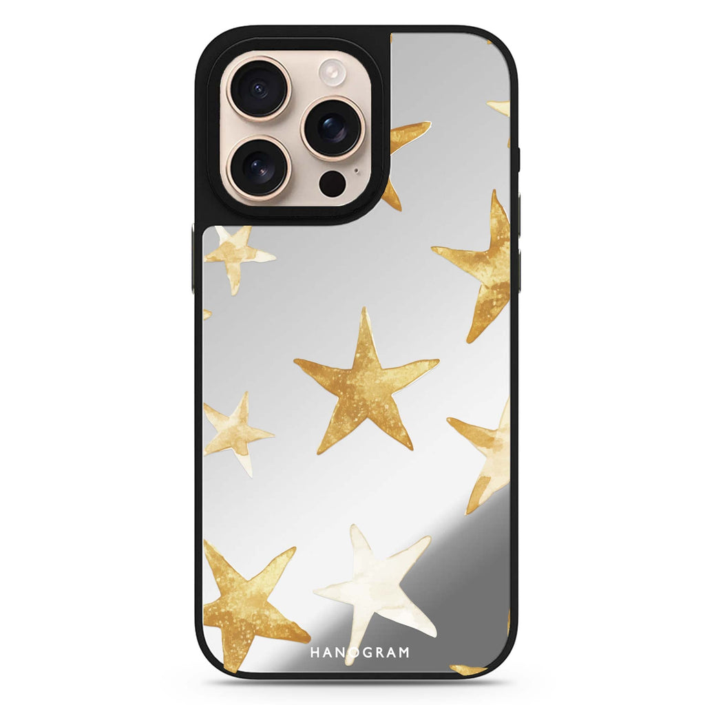 Starlit Whisper MagSafe compatible mirror case for iPhone 16/15/14 Pro Max and Pro, main view