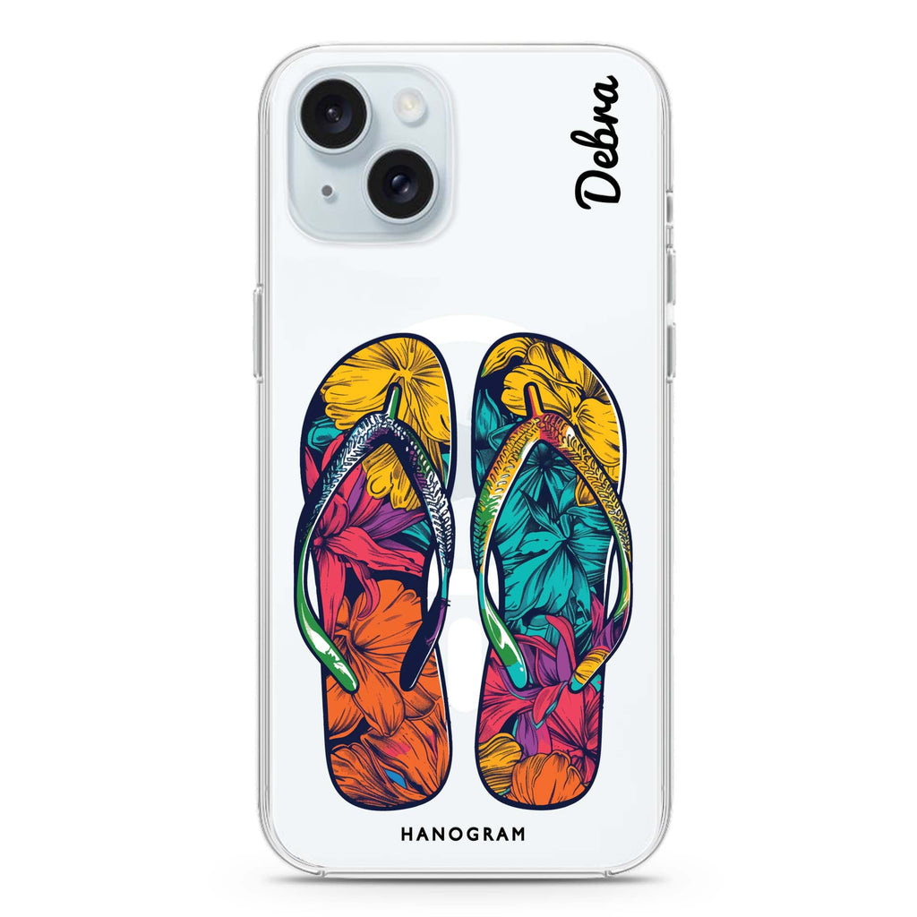 Beach Walkers iPhone 15 Plus MagSafe Compatible Ultra Clear Case