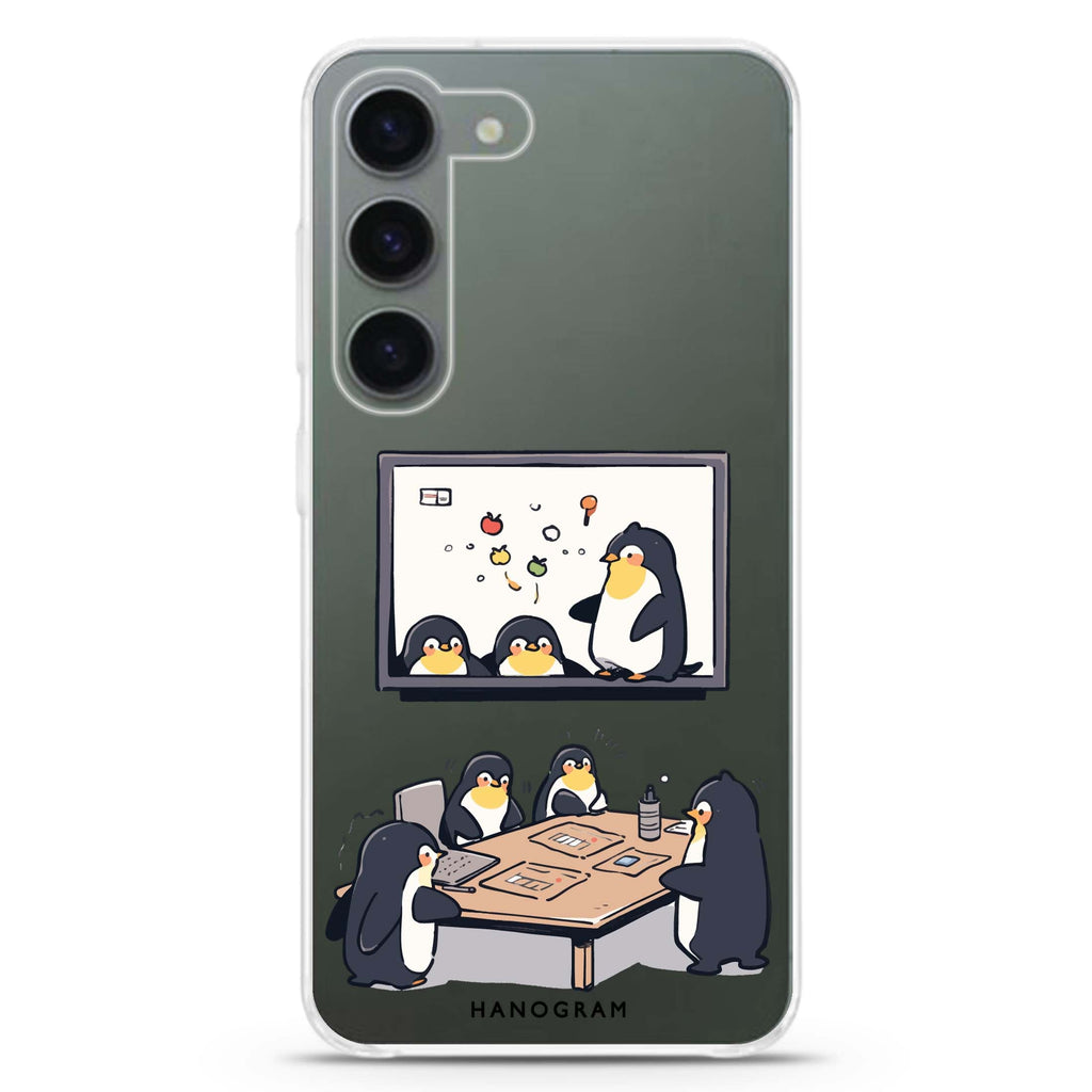 Penguin Presentation ultra-clear case for Samsung Galaxy S23/S22, front view