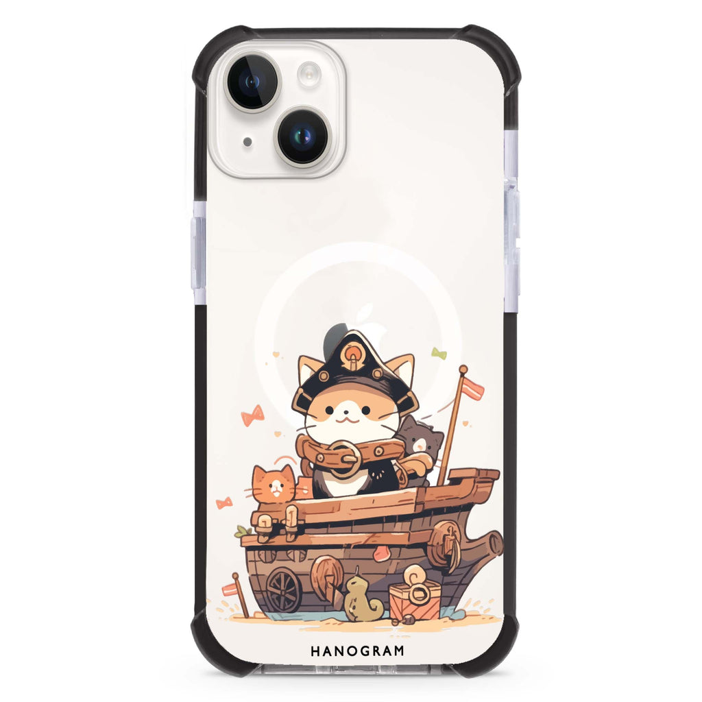 Buccaneer Kitty iPhone 13 Mini MagSafe Compatible Ultra Shockproof Case