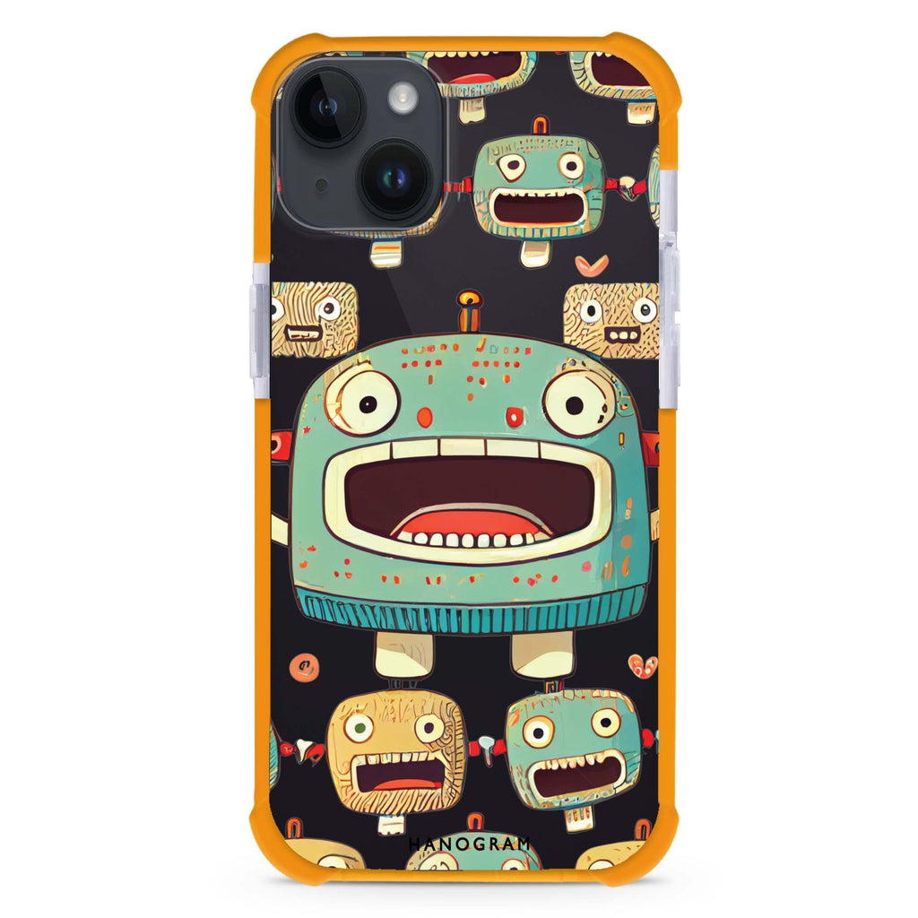 Cute robots iPhone 15 Plus Ultra Shockproof Case