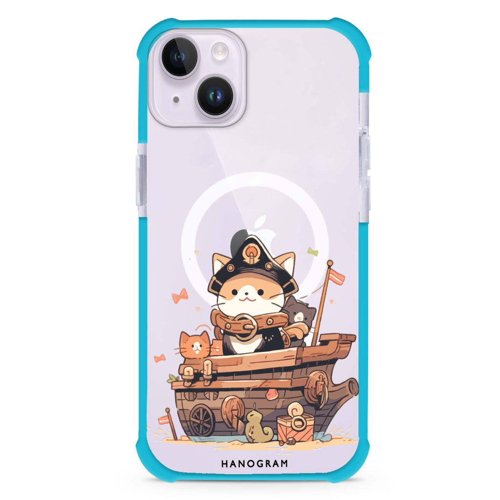 Buccaneer Kitty iPhone 15 Plus MagSafe Compatible Ultra Shockproof Case