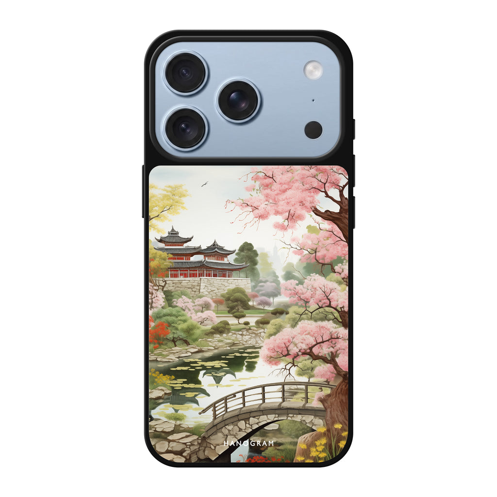 Pagoda Serenity nature travel iPhone 18 Pro Max mirror case
