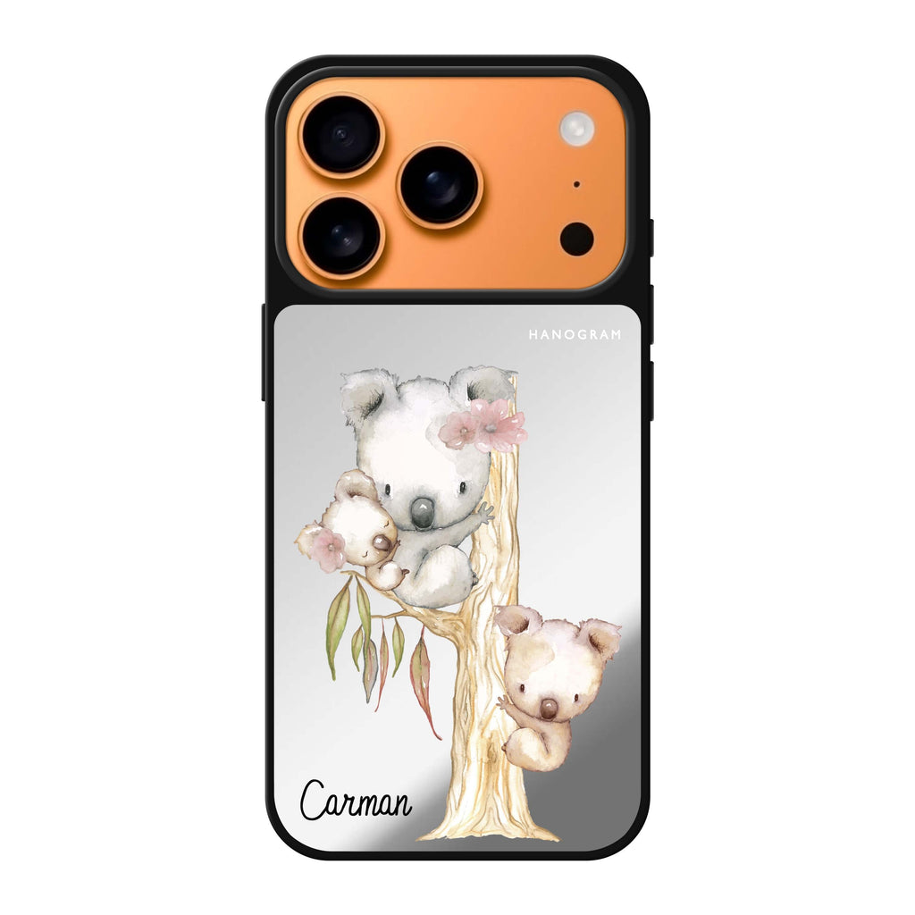 Koala personalized name koala animal iPhone 17 Pro Max mirror case