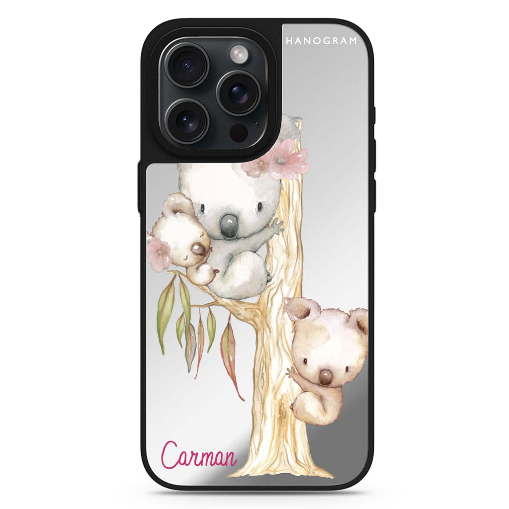 Koala personalized name MagSafe mirror case for iPhone 16/15/14 Pro Max and Pro, main view