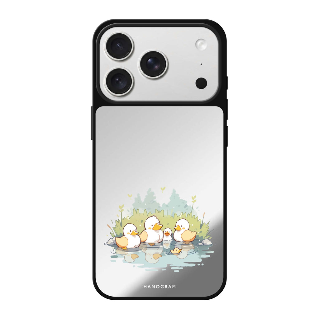 River Duck Delight bird animal playful iPhone 18 Pro Max mirror case