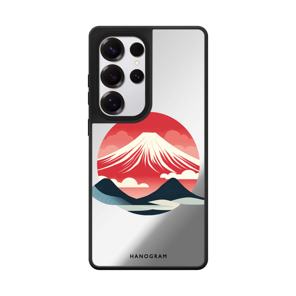 Tranquil Fuji Samsung Galaxy S25 S24 S23 Ultra mirror case, front view