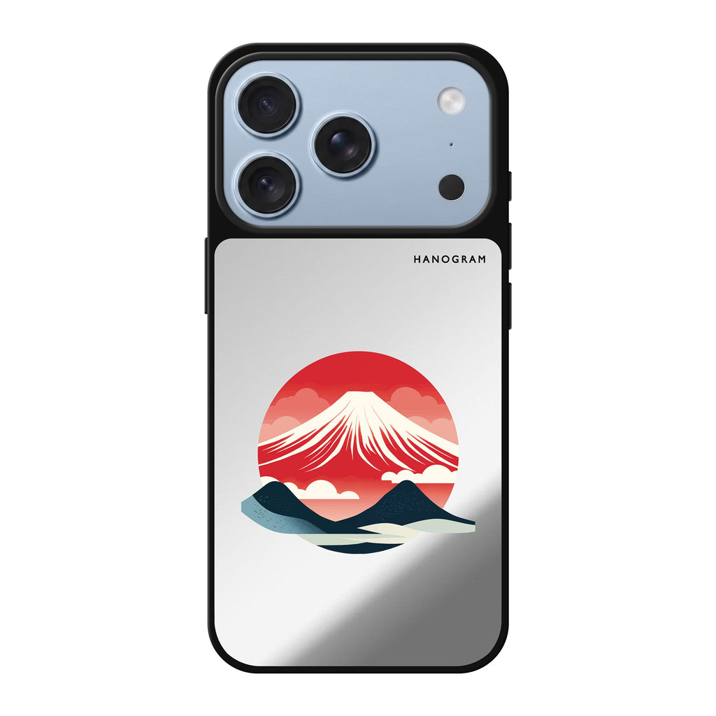Tranquil Fuji travel iPhone 18 Pro Max mirror case