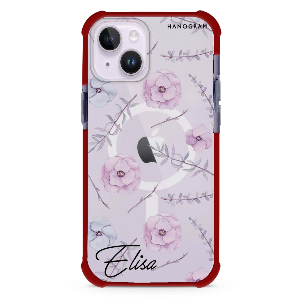 Vibrant Floral iPhone 15 Plus MagSafe Compatible Ultra Shockproof Case