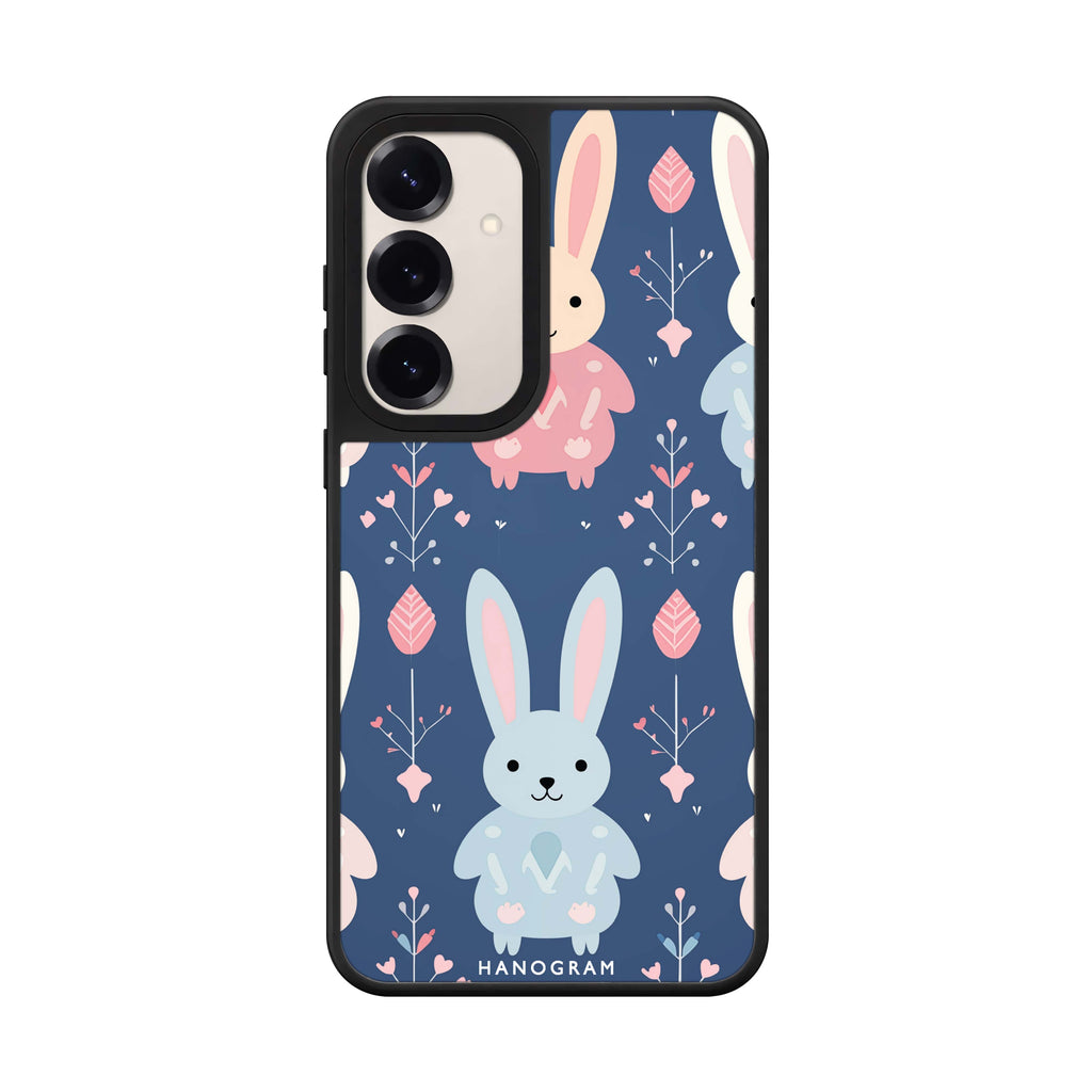 Bunny Bliss Samsung Galaxy mirror case front view