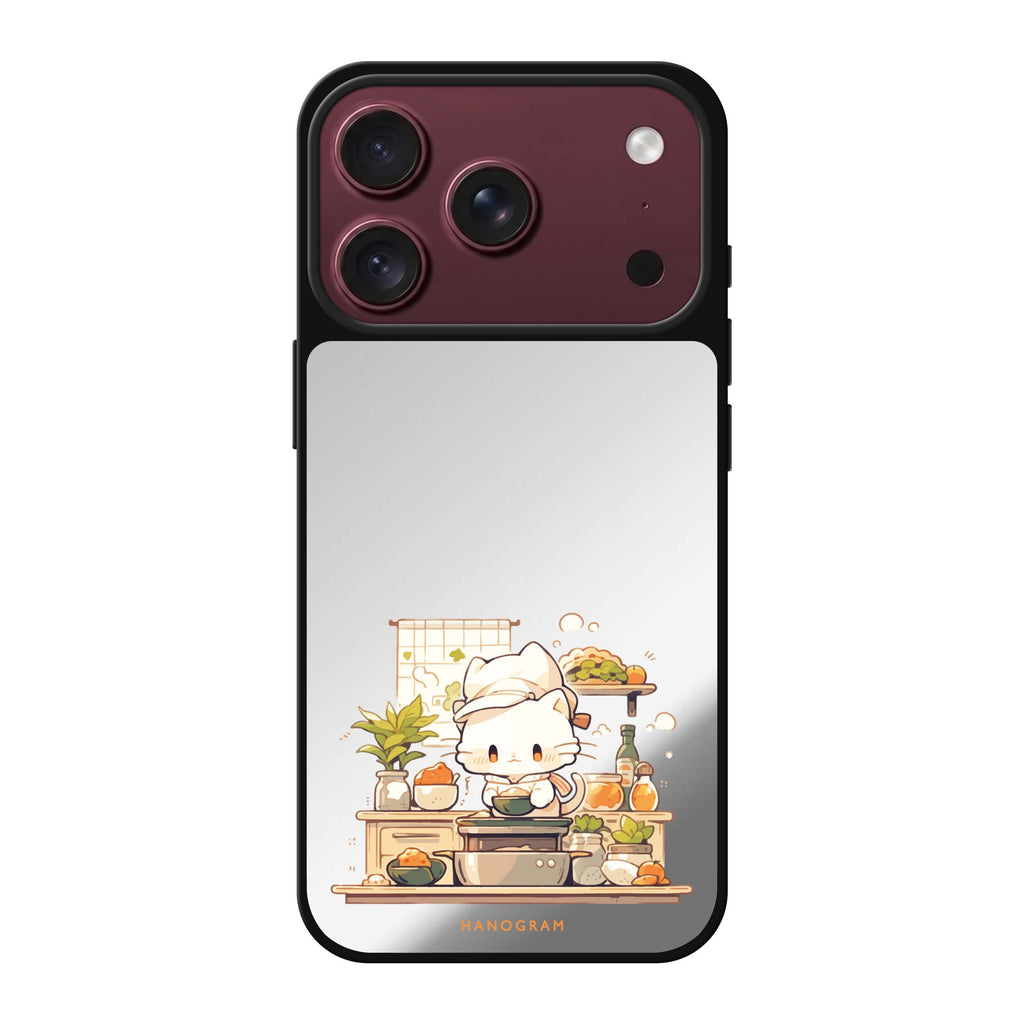 Chef Whisker Mess cat animal iPhone 18 Pro Max mirror case