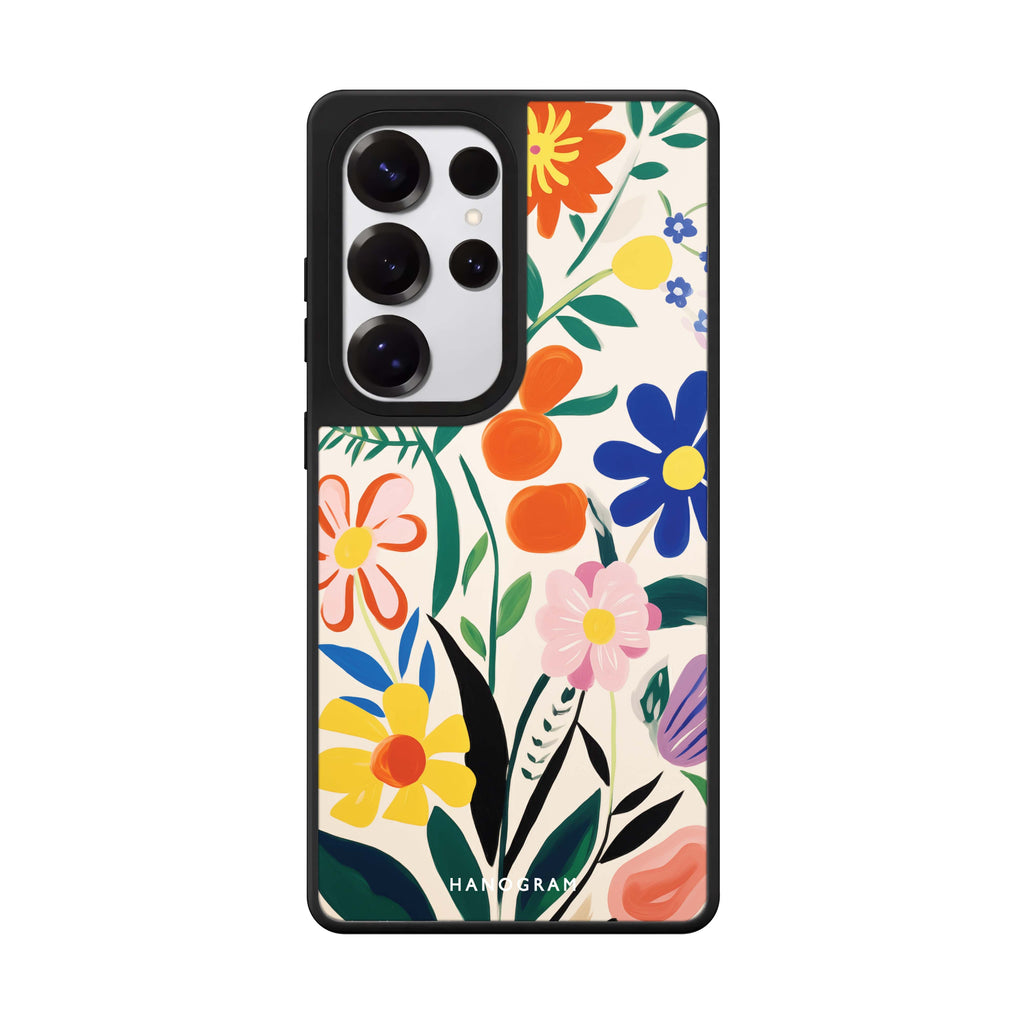 Petal Palette Samsung Galaxy S25 S24 S23 Ultra mirror case, front view