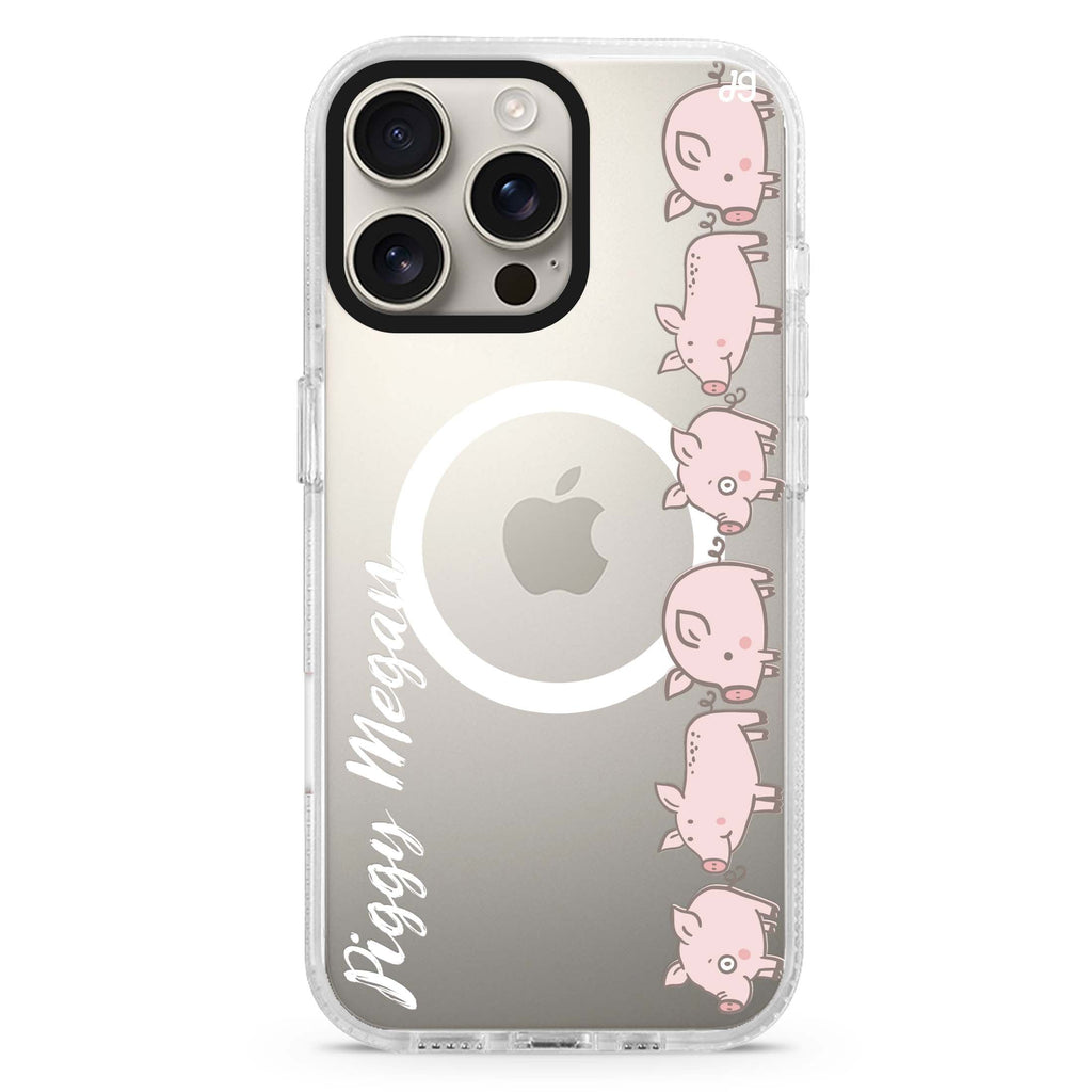 Abstract People MagSafe Compatible iPhone 16 Pro Ultra Clear Case - Personalized and Stylish Protection