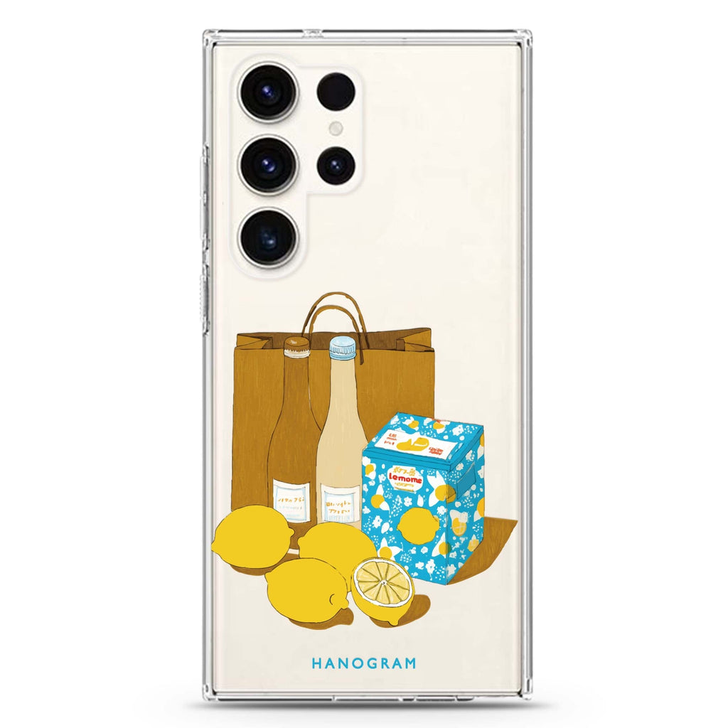 Lemon Market Samsung Galaxy S26/S25/S24/S23/S22 Ultra ultra clear case, transparent design, main view