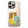 Lemon Market iPhone 16/15/14 Pro Max & Pro ultra clear case food and nature illustration, front product view