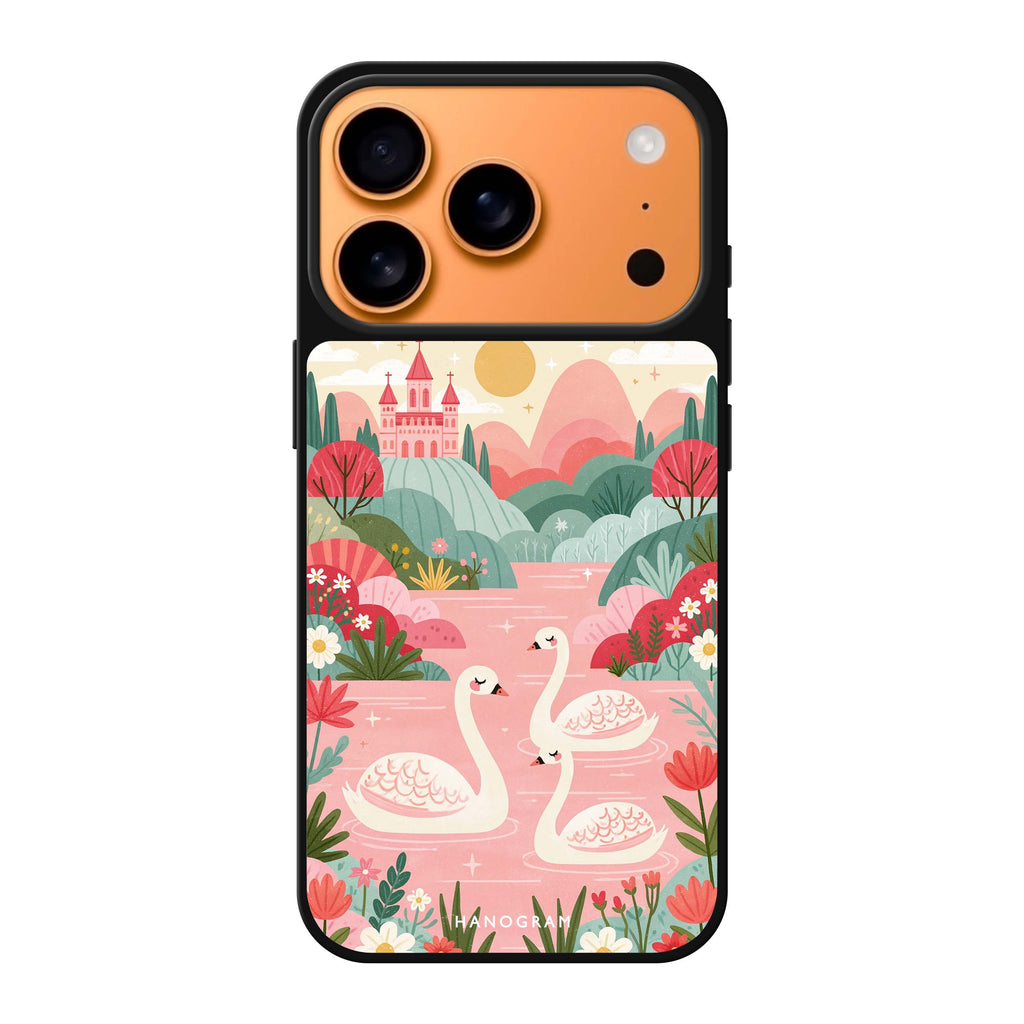 Rosewater Swan Kingdom iPhone 17 Pro Max Mirror Case - design view 1