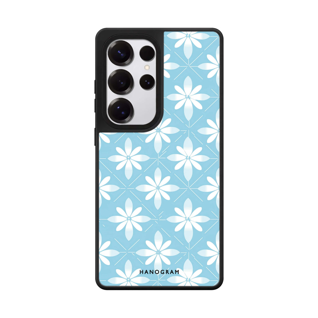 Floral Fusion Samsung Galaxy S25 S24 S23 Ultra mirror case, front view