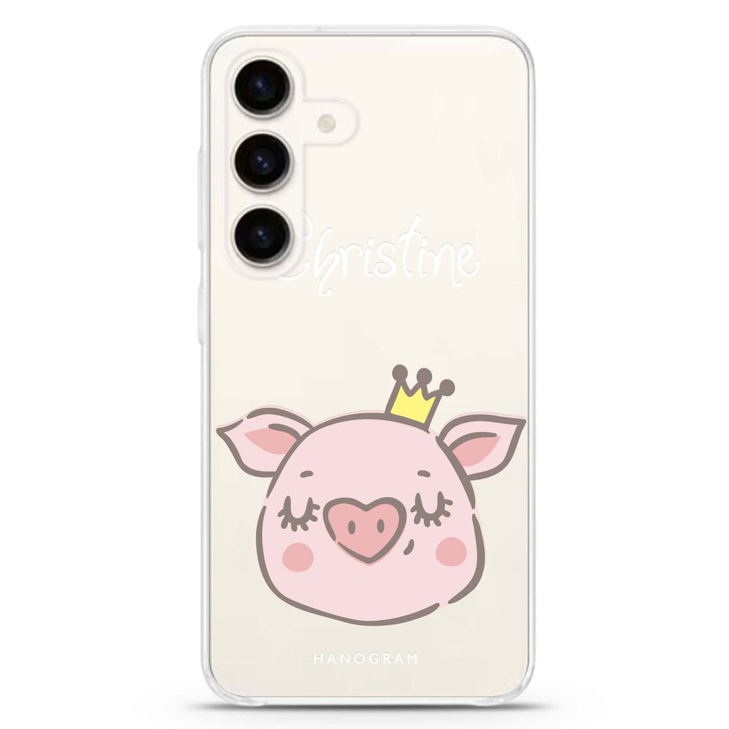 Piggy Queen Samsung Galaxy Ultra Clear Case