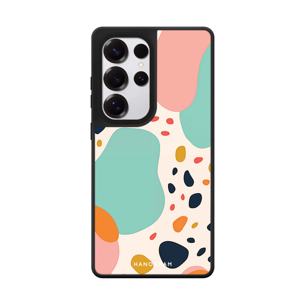 Artisan Fragments Samsung Galaxy S25 S24 S23 Ultra mirror case, front view
